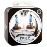 Автомобильная галогенная лампа MTF H11 12v 55w - Argentum +80% (Комплект, 2 шт.) H8A1211